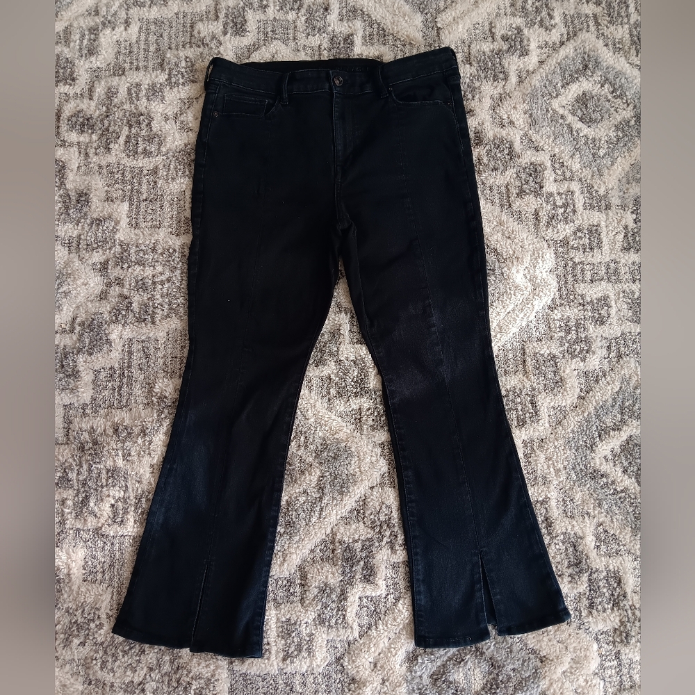 American Eagle Outfitters Black Flare Jeans